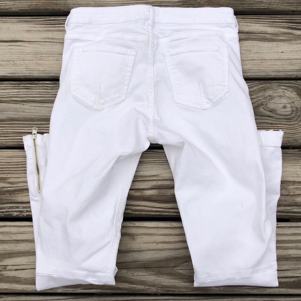 H&M white ankle zip jeans - Picture 5 of 11